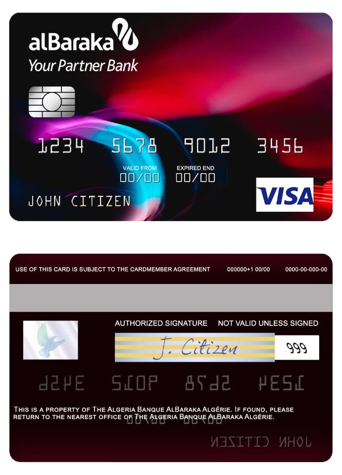 Algeria Banque AlBaraka Algerie visa card